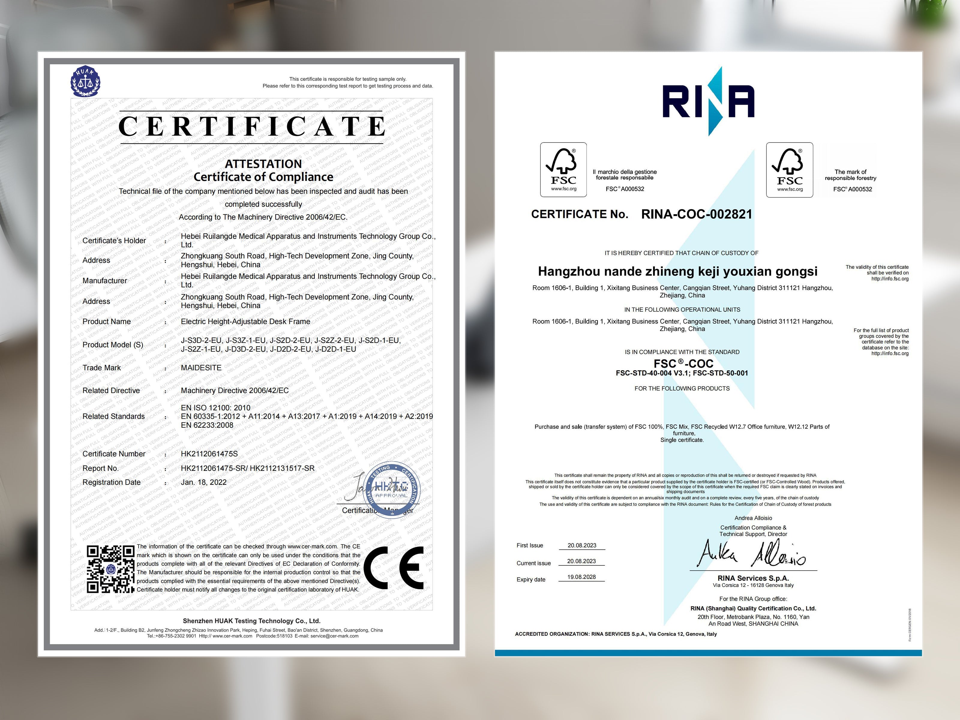 Maidesite T2 Pro - Châssis réglable en hauteur électriquement