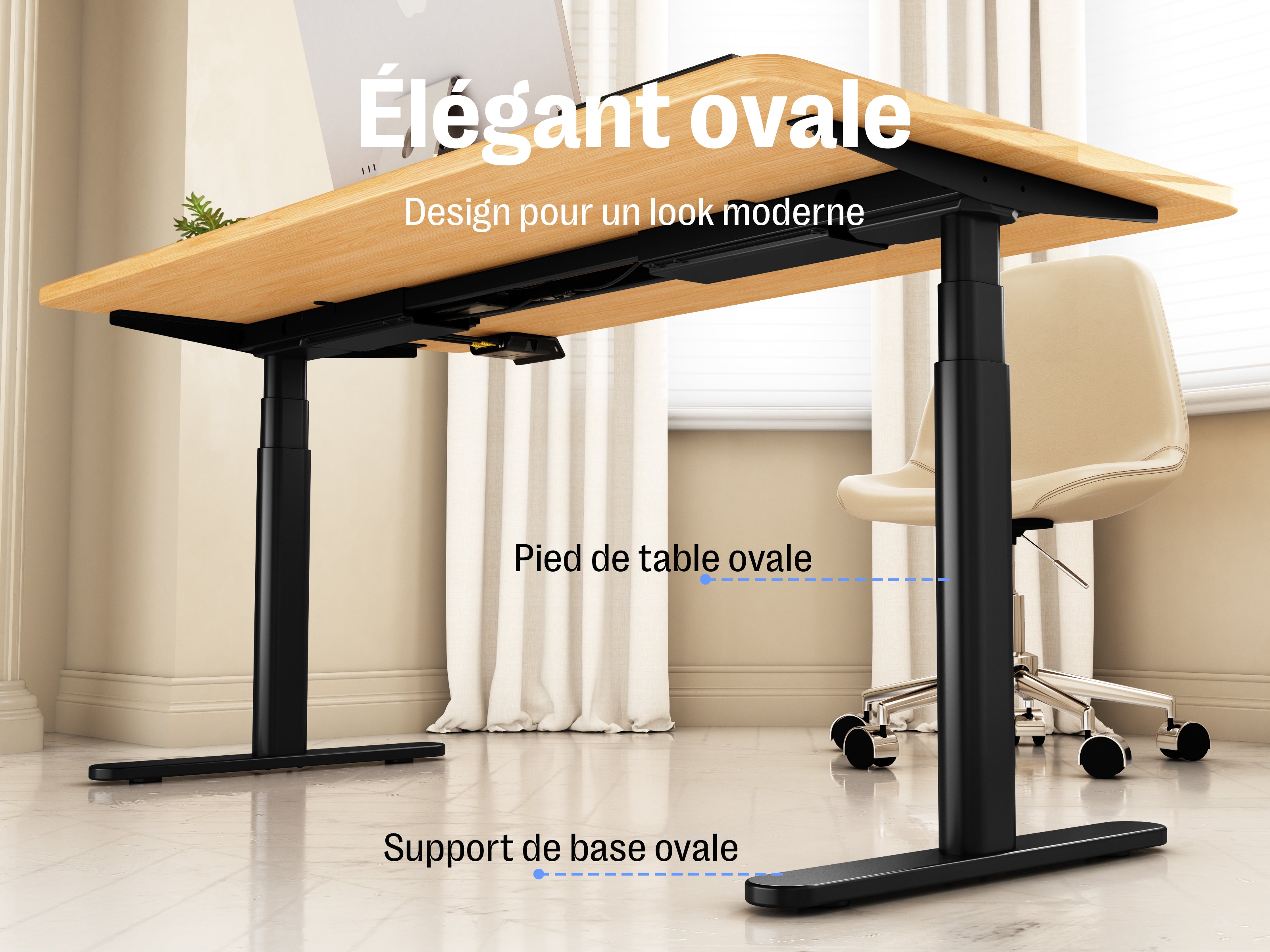 Maidesite EL2 Plus Art - Bureau assis debout électrique