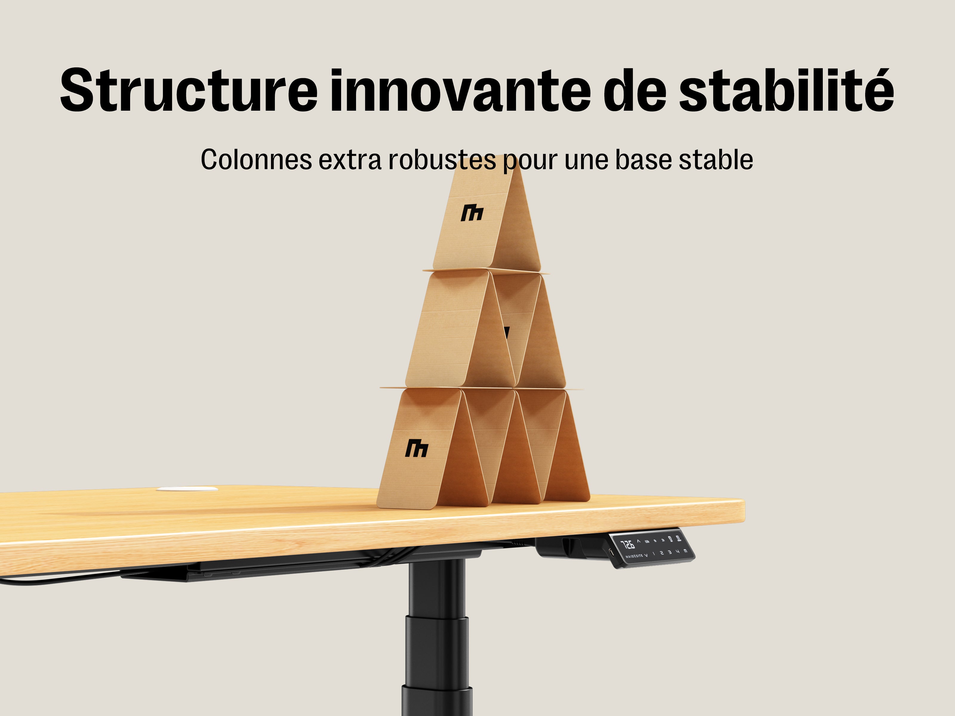 Maidesite EL2 Plus Art - Bureau assis debout électrique