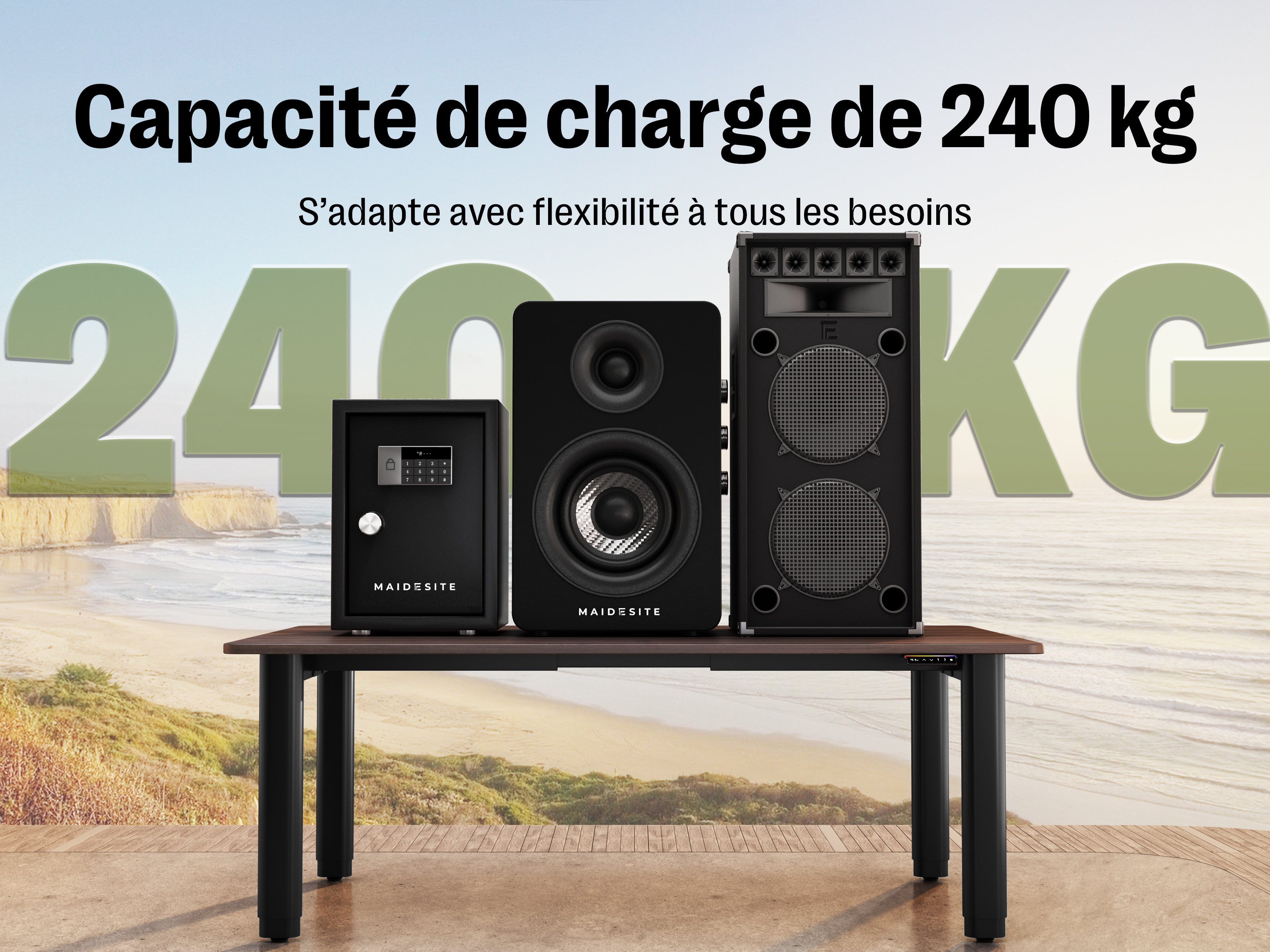 Maidesite T4 Pro Plus - Bureau assis debout électrique