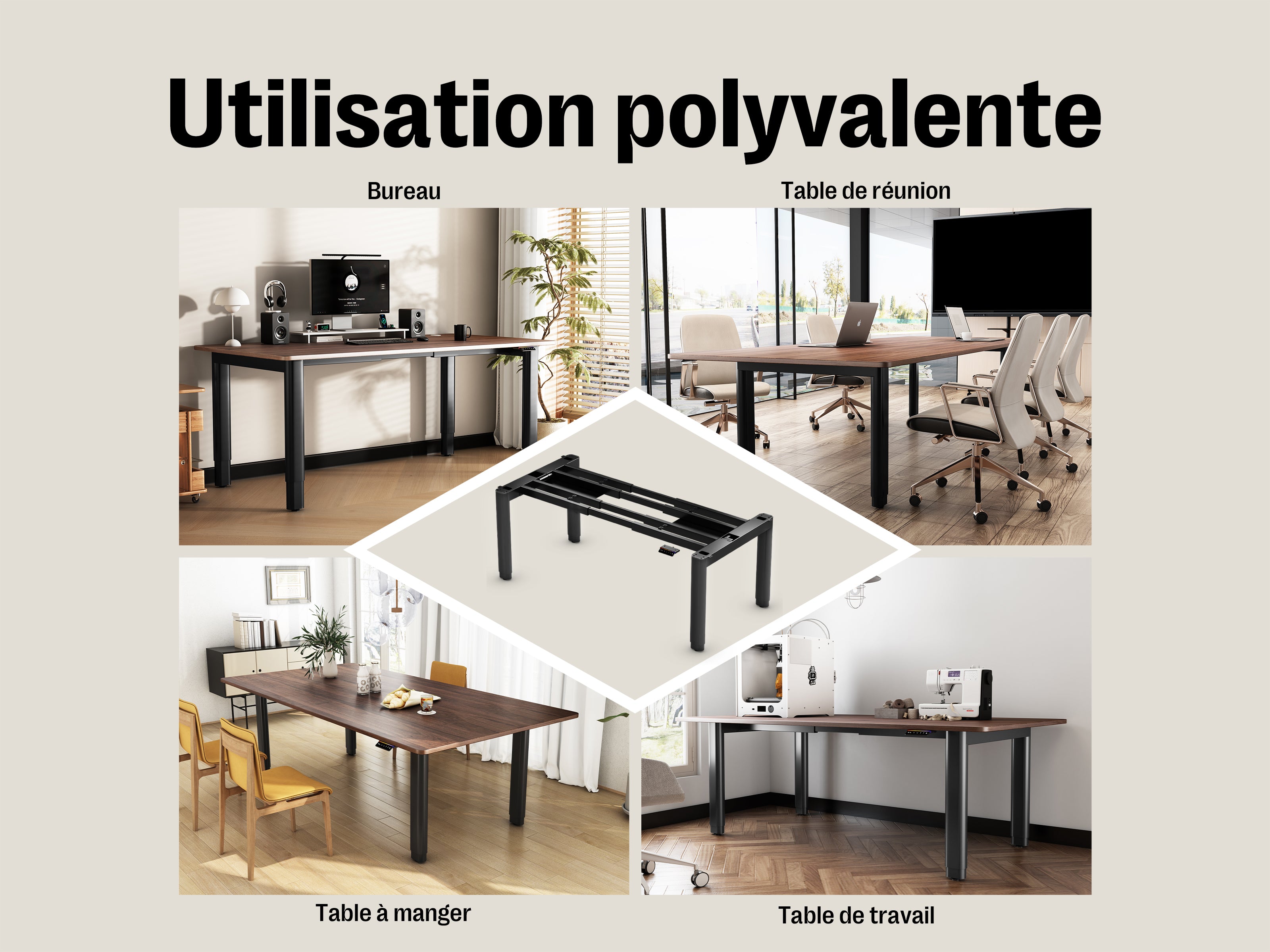 Maidesite T4 Pro Plus - Bureau assis debout électrique