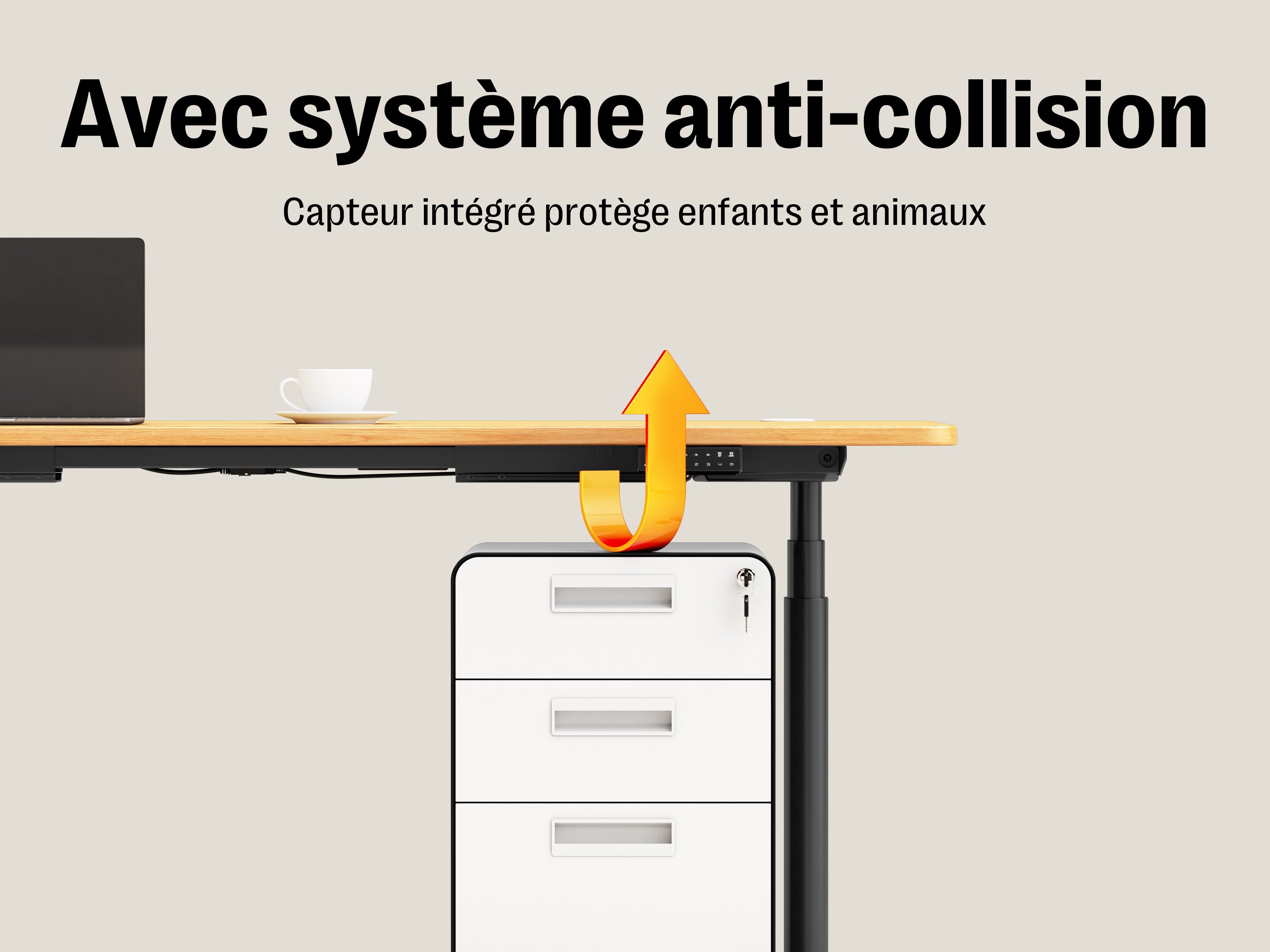 Maidesite EL2 Plus Art - Bureau assis debout électrique