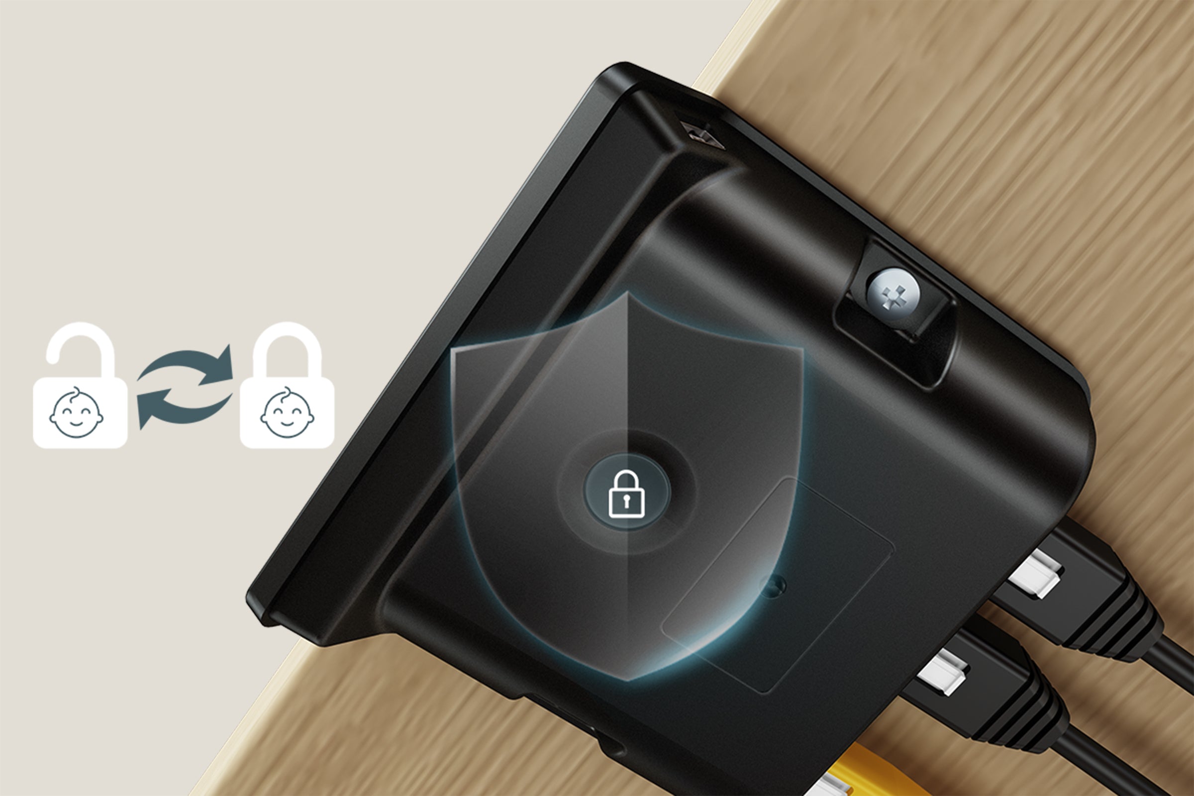 <p><strong>Verrouillage enfant</strong></p>