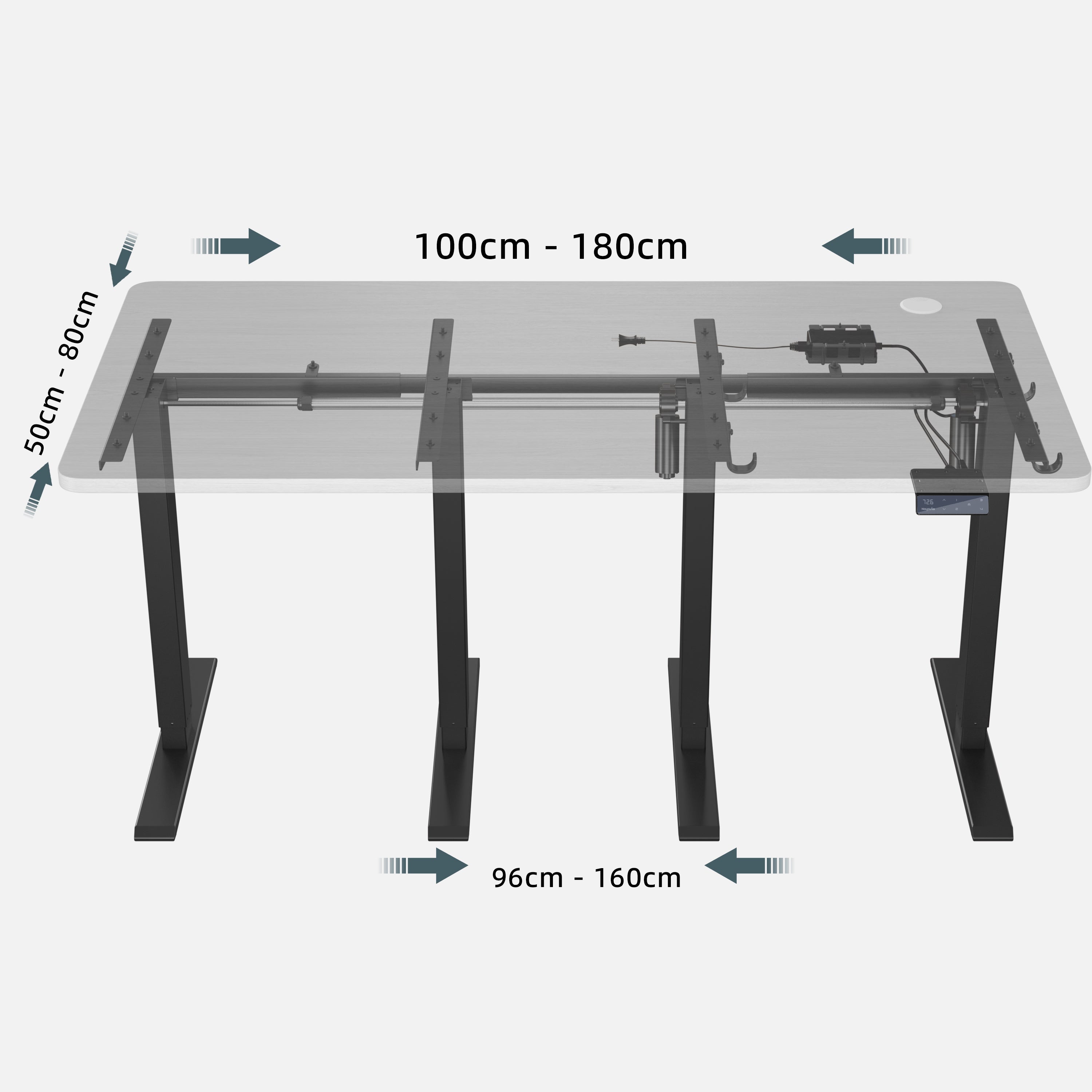 Maidesite T1 Pro - Châssis réglable en hauteur électriquement